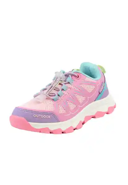 Zapatillas Outdoor Elástico Kids Niña Fucsia 25 867