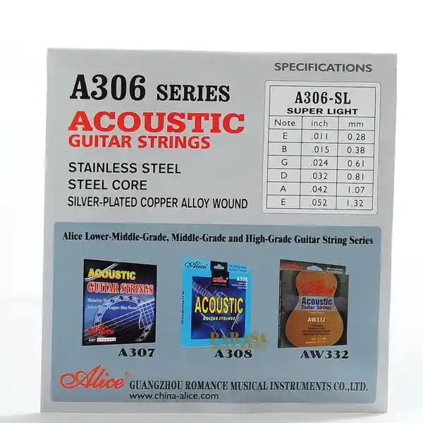 Cuerda de Guitarra Eléctrica A306SL Super Luz 011-052