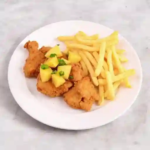 Pollo Cantones con Papas