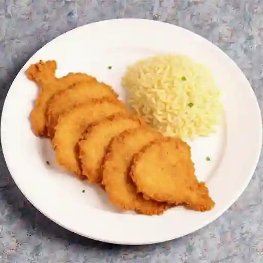 Congrio medallones frito