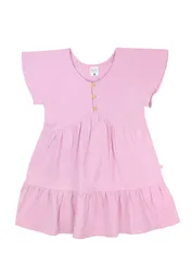 Vestido Lino Essence Kids Niña Malva Talla 06 - 317
