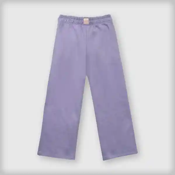 Pantalón de Buzo Ancho de Niña Morado Talla 12A Colloky