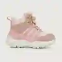 Botines Outdoor Cordón de Niña Rosado Talla 20 Opaline