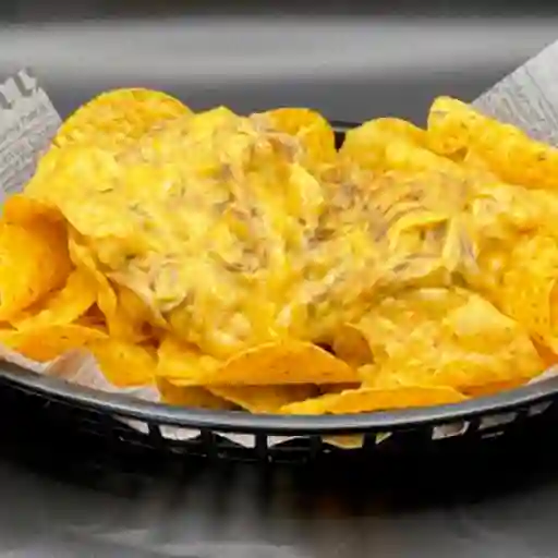 Nachos con Cheddar y Carne