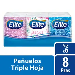 Elite Pañuelos Compactos Triple Hoja x 6 Unidades