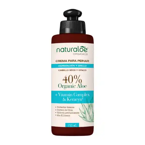 Naturaloe Crema de Peinar Hidratación y Brillo