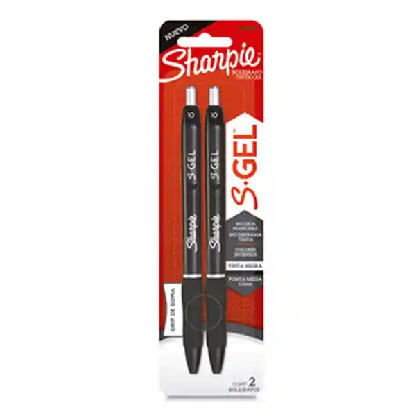 Sharpie S-gel Pluma de Gel Punto Mediano Tinta Negra