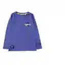 Polera Slub Cosmic 236 Morado 6 Años Ficcus