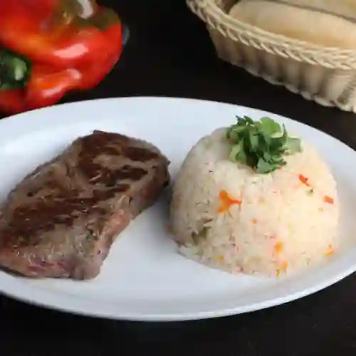 Lomo con Arroz