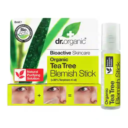 Dr. Organic Desodorante Stick Roll-On Imperfecciones Tea Tree