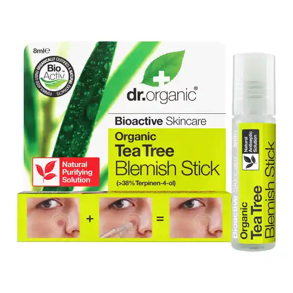 Dr. Organic Desodorante Stick Roll-On Imperfecciones Tea Tree