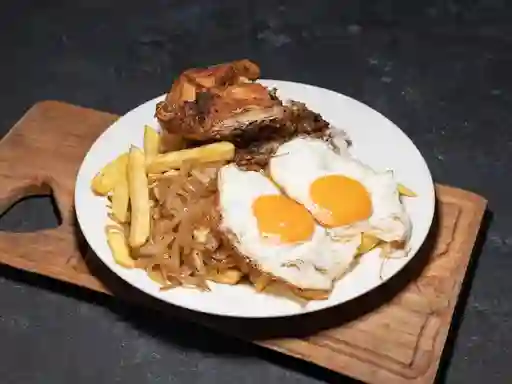 Pollo Asado a lo Pobre
