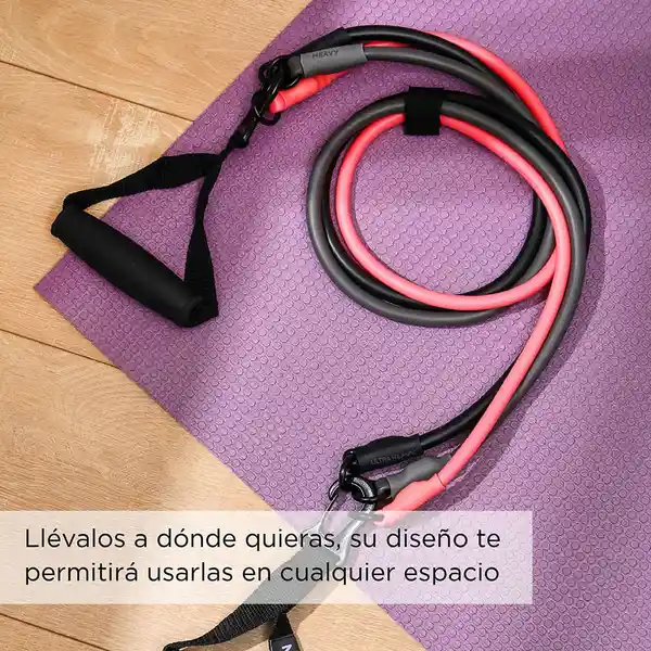 Liga de Resistencia Tpr 3 en Uno Rojo/Coral Sports Miniso