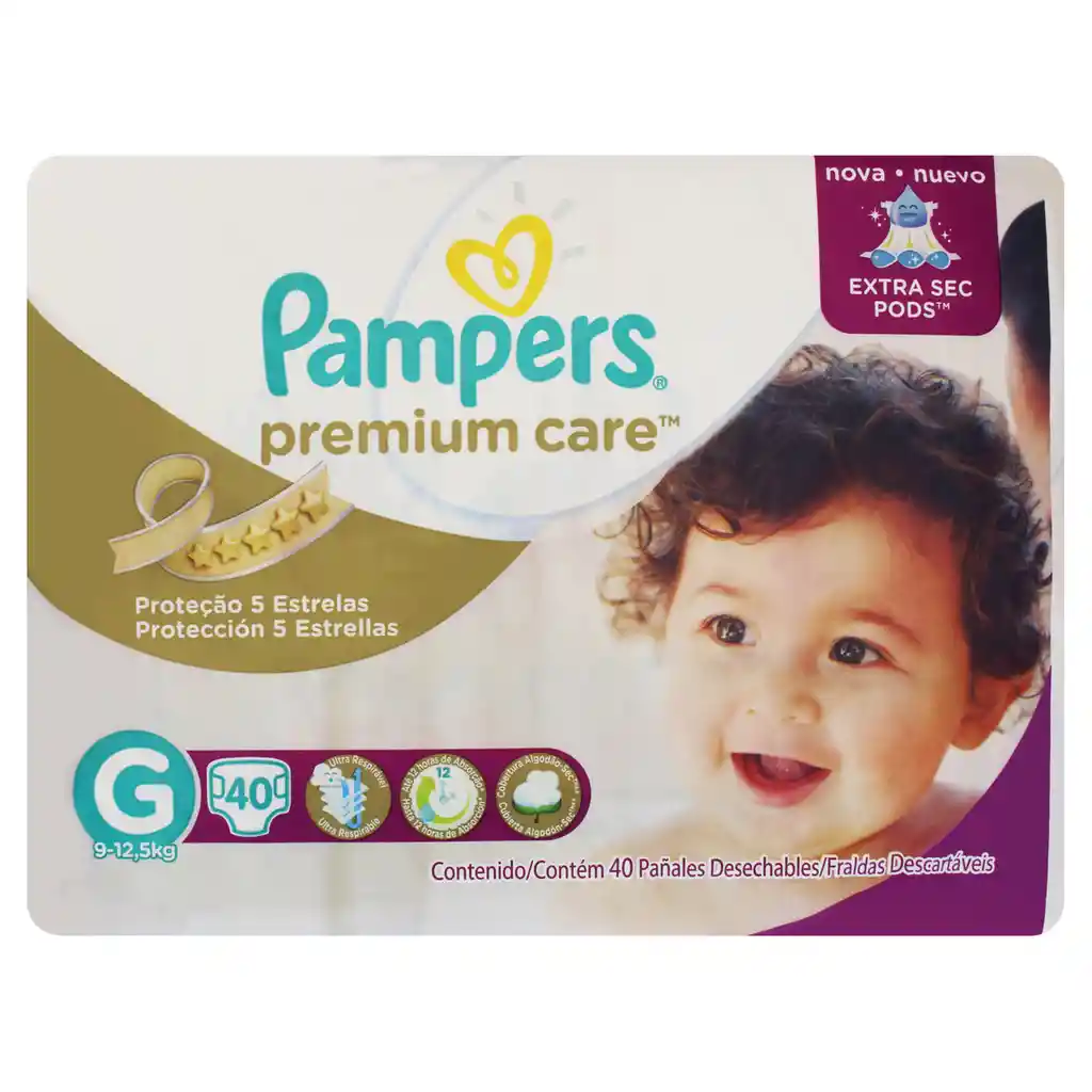 Pampers Panal Infantil Premium Care G