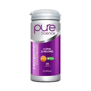 Pure Science Suplemento Dietario Probiótico Con Cranberry