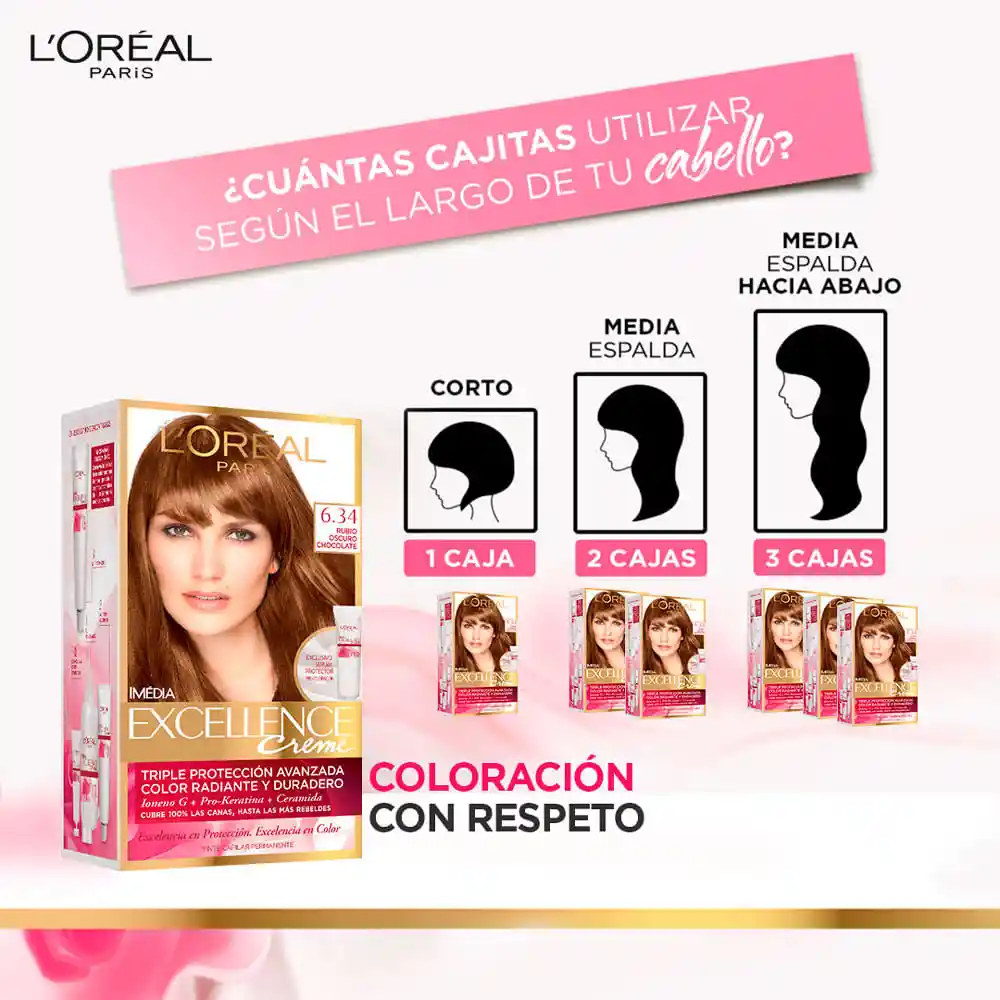 Loreal Paris-Excellence Tinte N°8 Rubio Claro