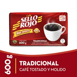 Sello Rojo Café Tradicional Tostado Y Molido