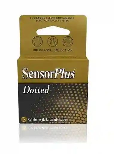 Sensor-Plus Condón de Látex Lubricado Dotted