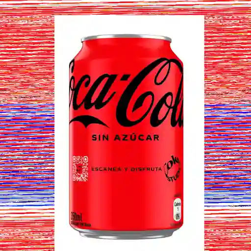 Coca cola sin azucar lata