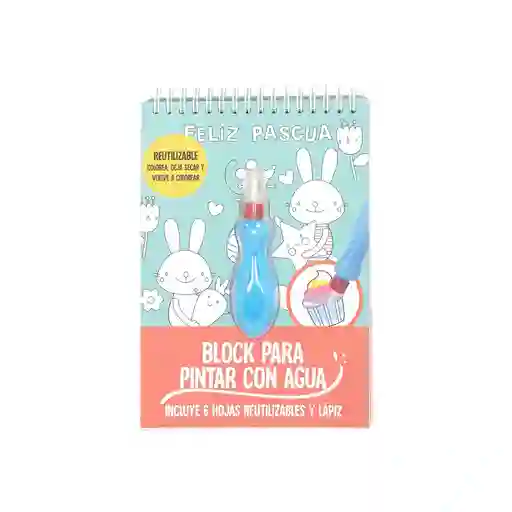 Block Para Pintar Con Agua de Pascua Casaideas