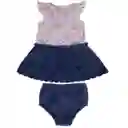 Vestido Bebe Niña Azul Pillin 9 M