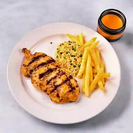 Promoción Pollo Broter Pechuga Arroz Chaufa y Papa Frita Natura