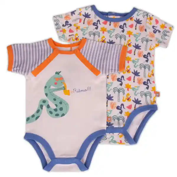 Set 2 pzas Body Bebe Niño Multicolor Pillin 1 M