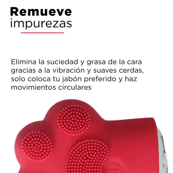 Limpiador Facial Pata de Gato Silicona Rojo Miniso