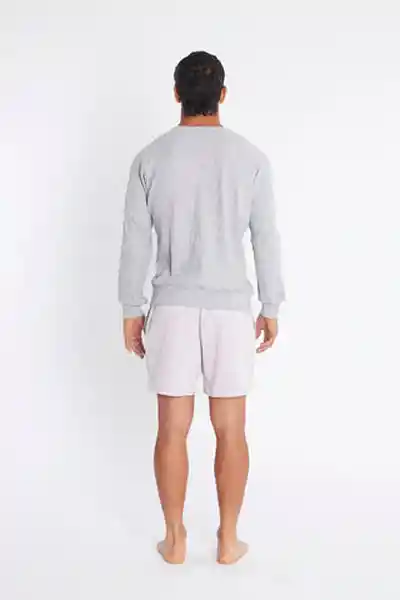 Suéter Chaleco Waffle Gris Talla XXL