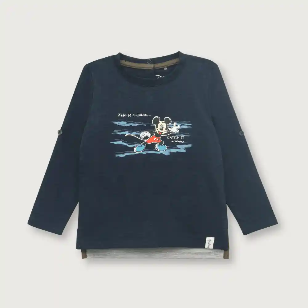 Polera De Niño Navy Talla 18m