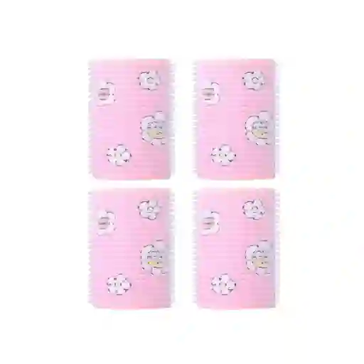 Set Tubos Para Cabello Rosa Miniso