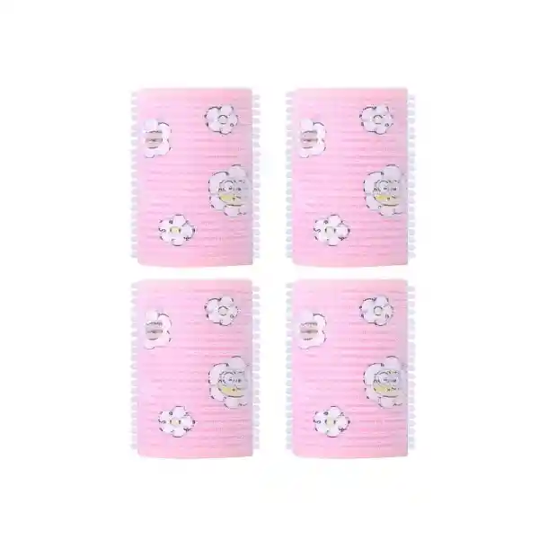 Set Tubos Para Cabello Rosa Miniso