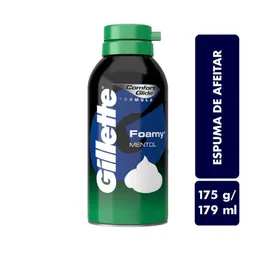 Gillette Espuma de Afeitar Foamy Mentol