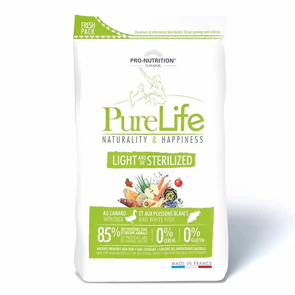 Pure Life Alimento para Perro Esterilizado Light 