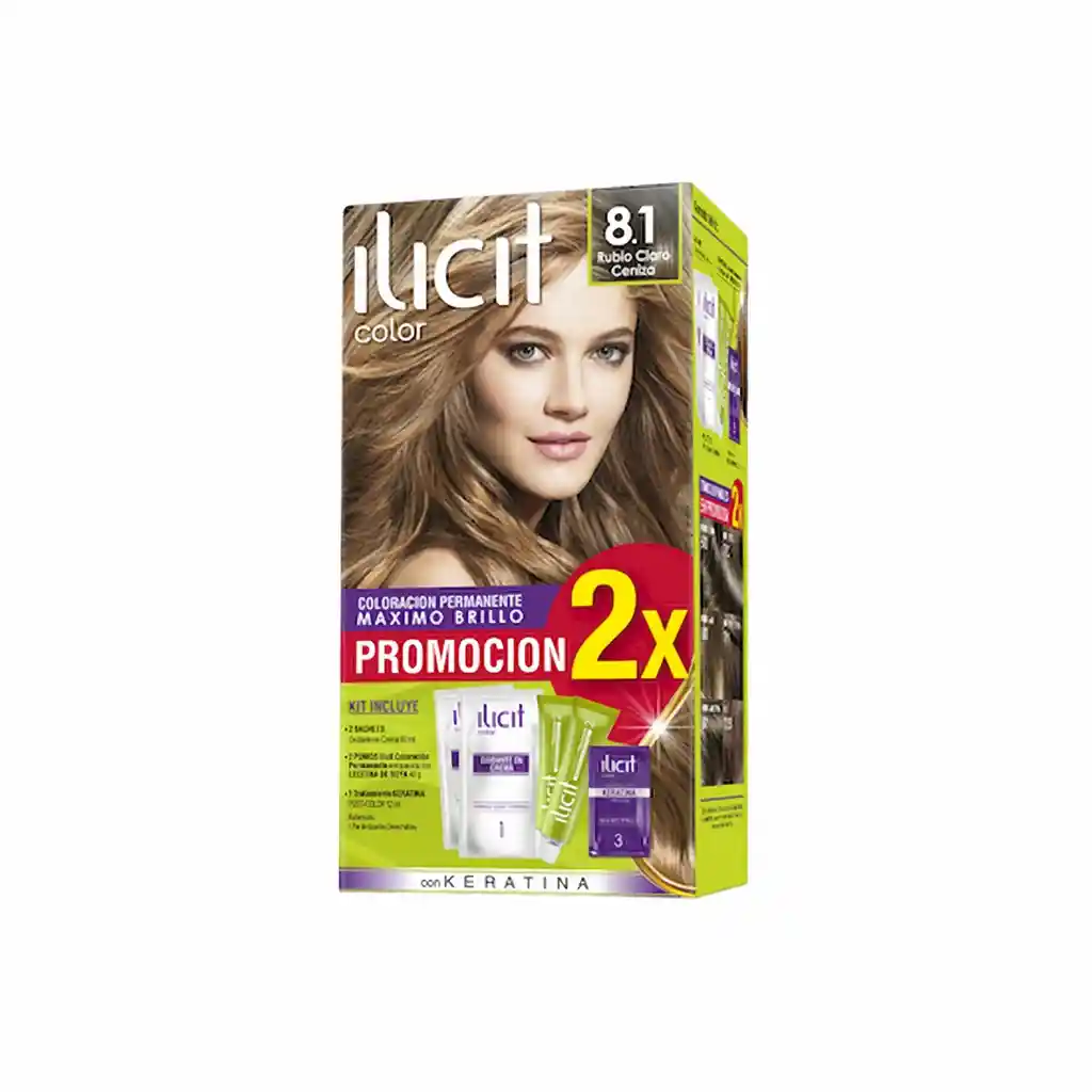 Ilicit Coloración Capilar  Permanente Rubio Claro Ceniza