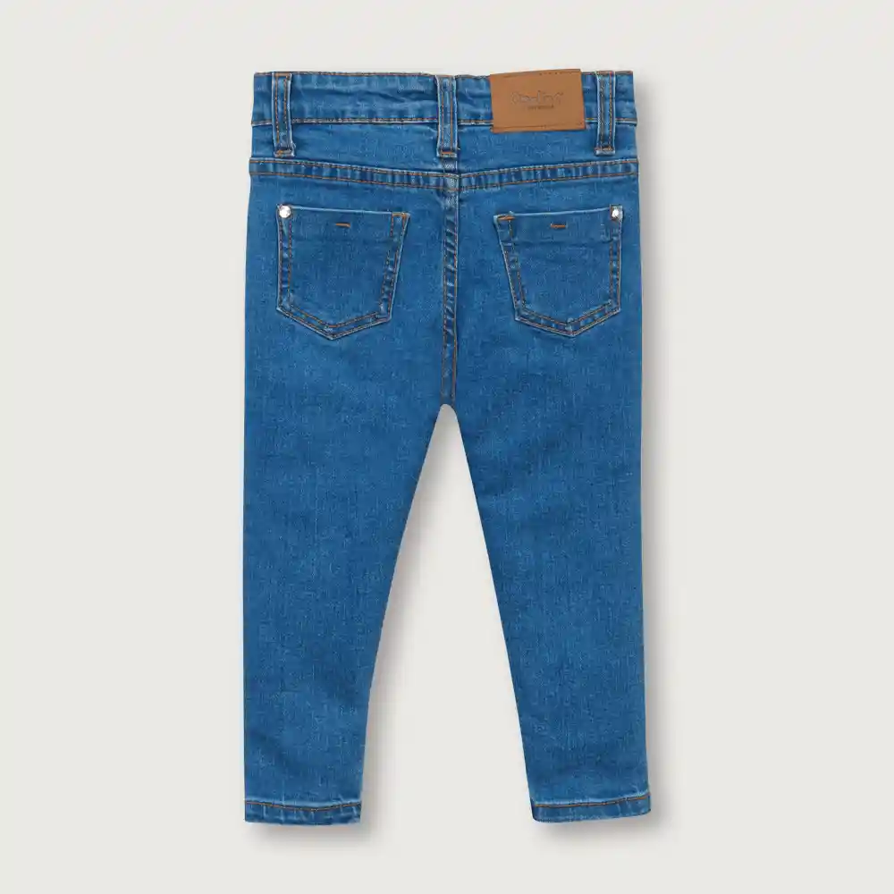 Jean Pitillo De Niña Azul Medio Talla 12m