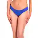 Bikini Calzón Con Drapeado Azul Talla XL Samia