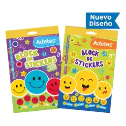 Adetec Block de Stickers Motivacionales