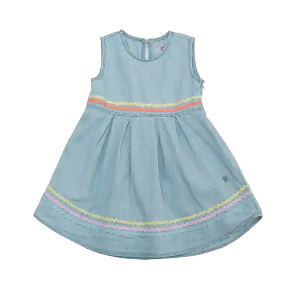 Vestido Bebe Niña Blanco Pillin 3 M