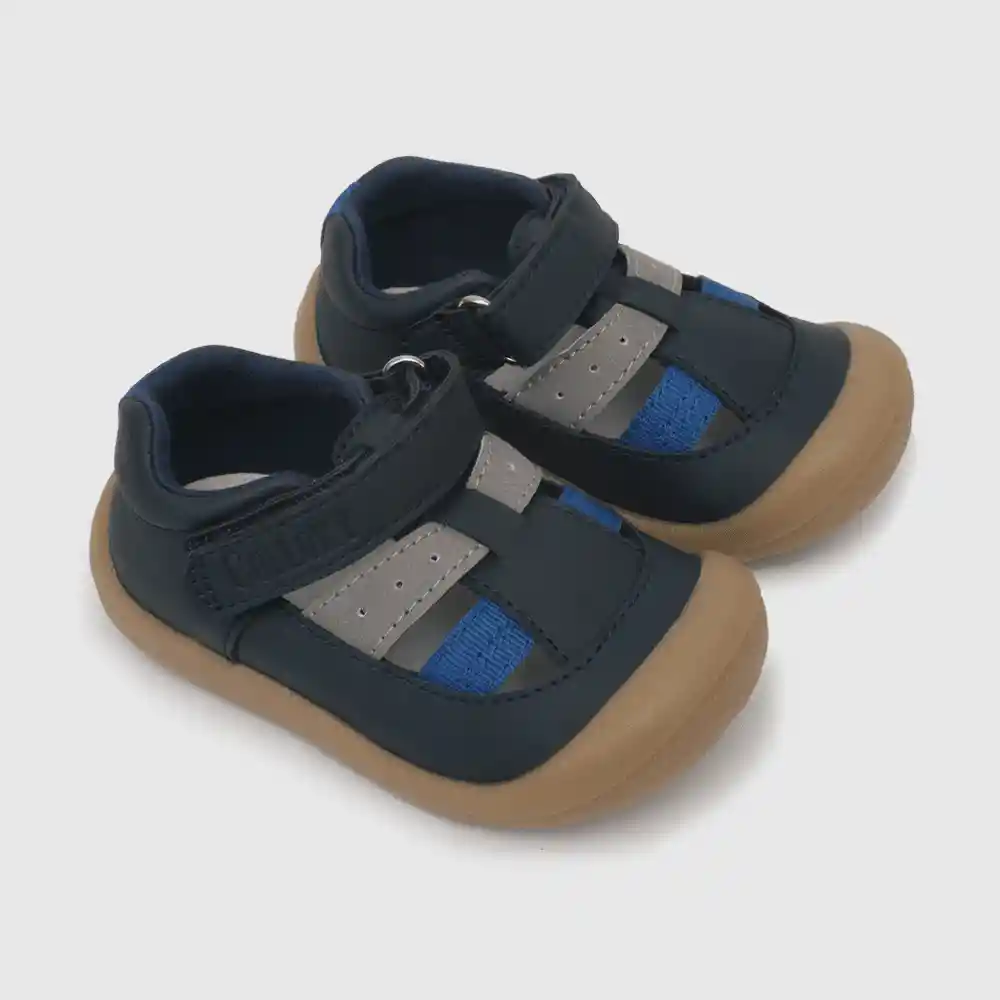 Sandalias Cerrada De Niño Azul Talla 17