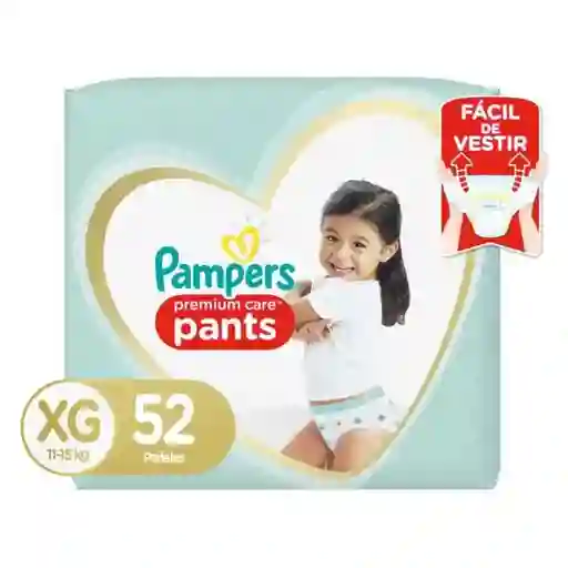 Pampers Pañales Pants Premium Care Talla Xg