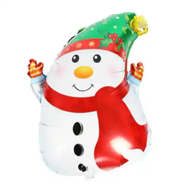 Globo Metálico Mono de Nieve