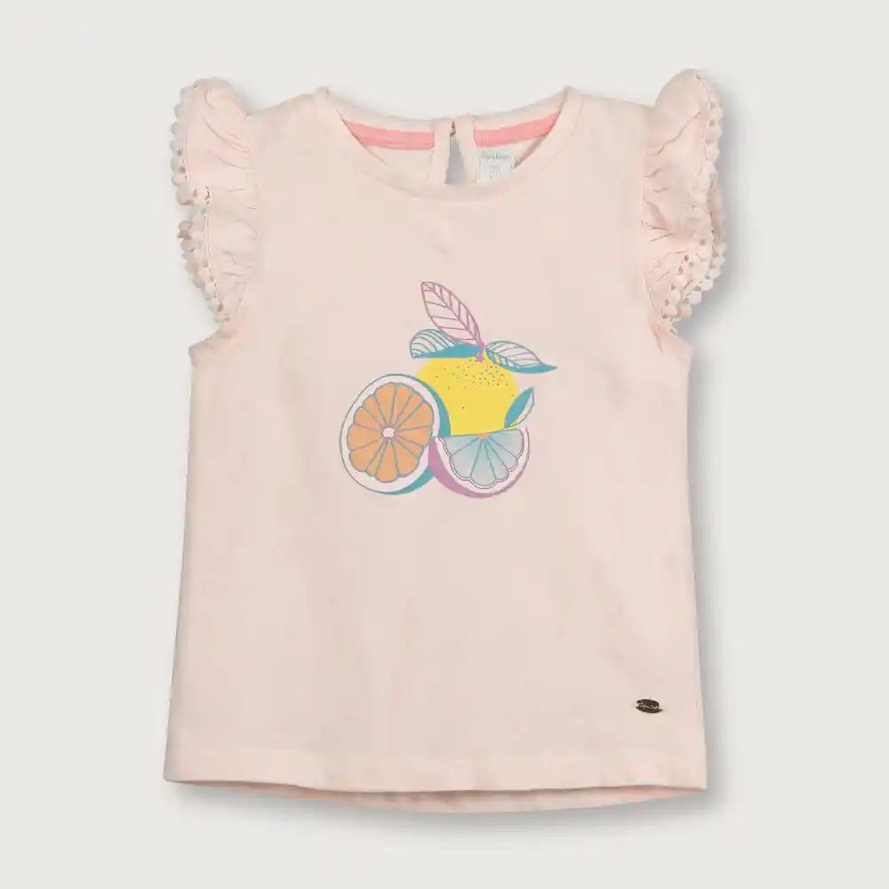 Polera Frutas Niña Damasco Talla 18m