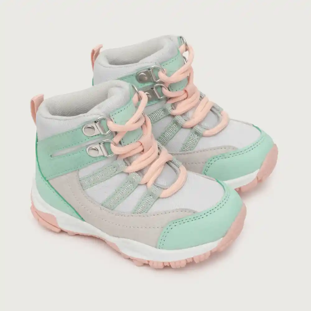 Botines Outdoor Niña Celeste Talla 29