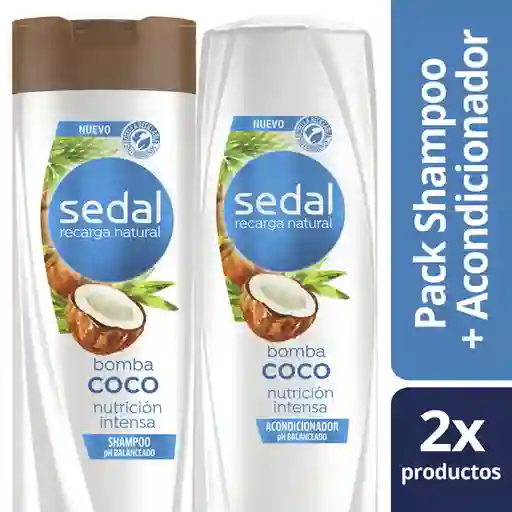 Sedal Shampoo y Acondicionador Recarga Natural Nutrición Intensa Pack