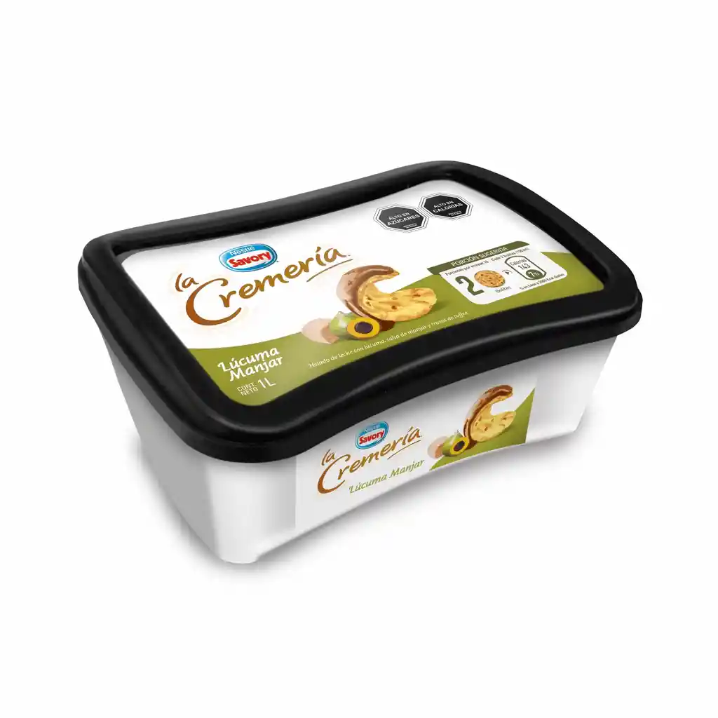 Savory Helado Cremoso Sabor Lúcuma y Manjar