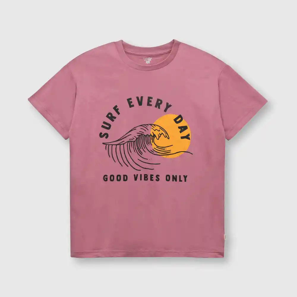 Polera Ola De Niño Morada Talla 4a