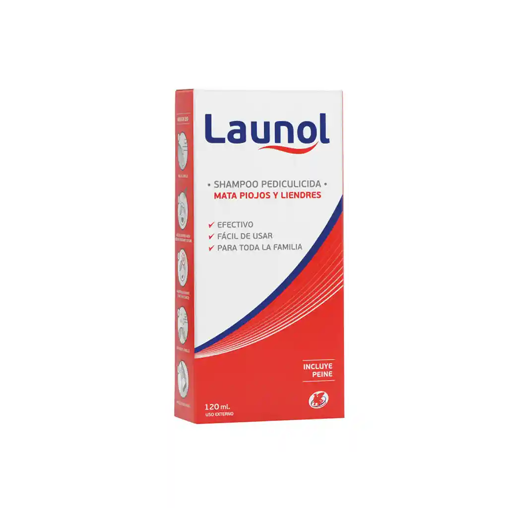 Launol Shampoo Pediculicida Mata Piojos y Liendres