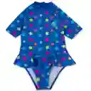 Traje de Baño Bebé Niña Azul Eléctrico Pillín Talla 3 A