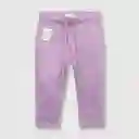 Pantalón Buzo Clásico Bebé Niña Lila Talla 24m